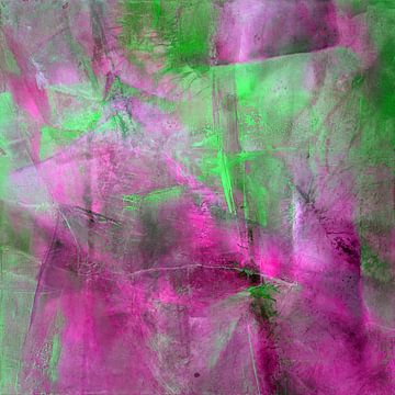 Fantasie in paars en groen