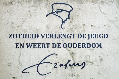Erasmus Praise of Folly mural in Gouda