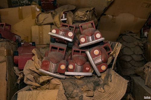 Old-fashioned toys made from wood.