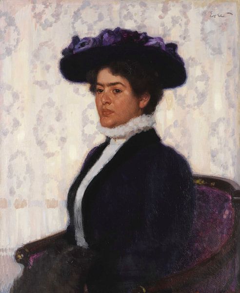 The wife of the artist, FRITZ ERLER, before 1910 by Atelier Liesjes