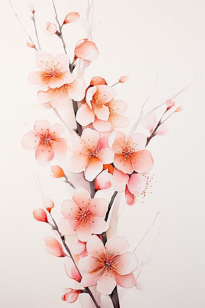 Pfirsichblüte von Bert Nijholt
