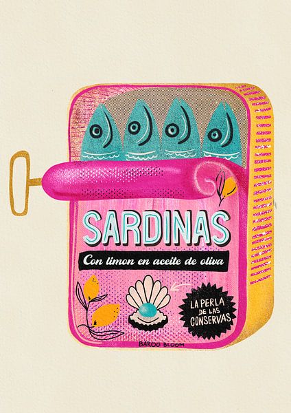 Sardines Tin Can by Baroo Bloom