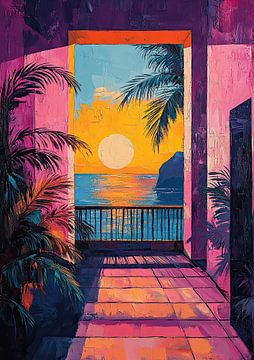 Matisse inspired Mediterranean Sea Sea view Fauvism