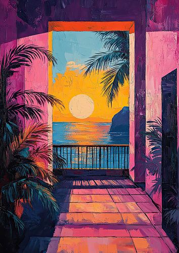 Matisse inspired Mediterranean Sea Sea view Fauvism