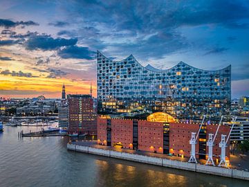 Elbphilharmonie in Hamburg, Duitsland van Michael Abid