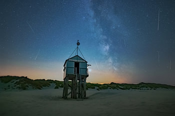 Terschelling, Schiffbrüchige, Häuschen, Astrofotografie