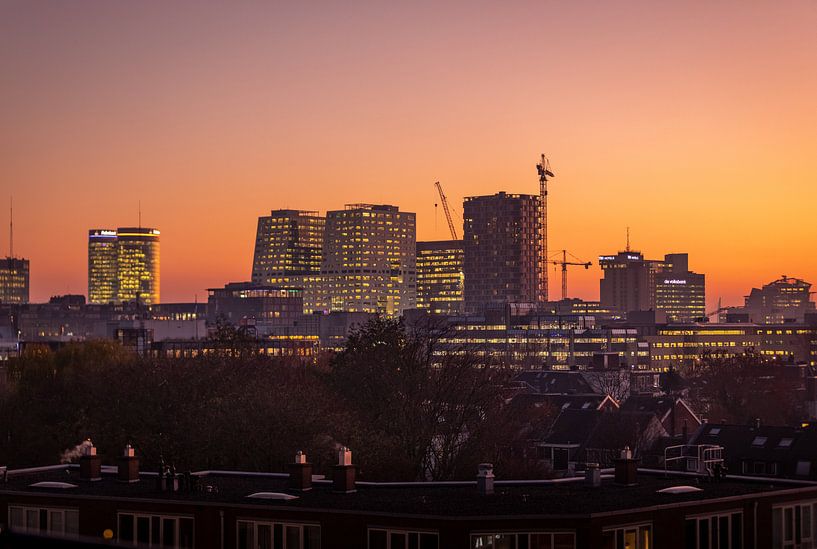 Sunset view of the city centre of Utrecht par Michiel Ton