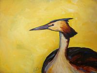 Peinture de grèbe