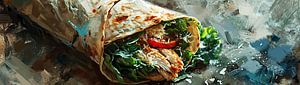 Saftiger Hähnchen-Wrap