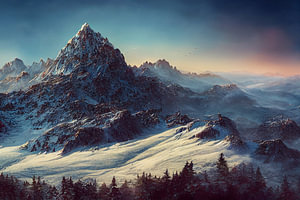 Landschaft eines Gebirge Illustration