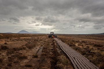 Turfwinning in Ierland (kleur versie)