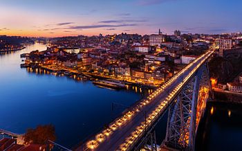 Abend in Porto, Portugal