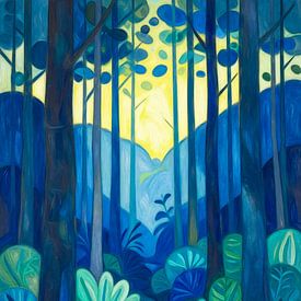 forest landscape by Jutta Maria Pusl