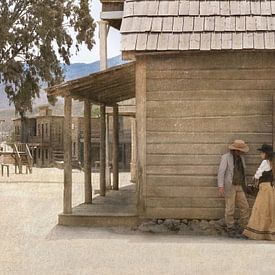 Conversation dans la poussière sur Iris van Heusden