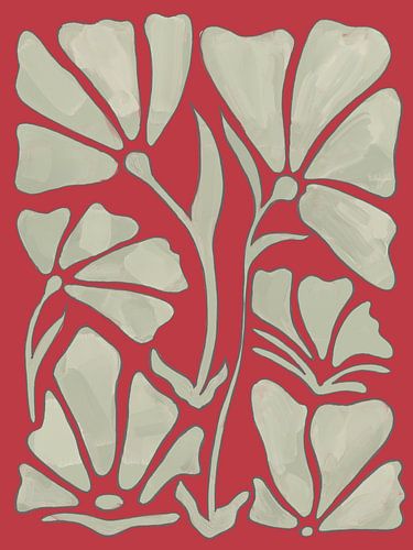 Boho bloemen schilderij