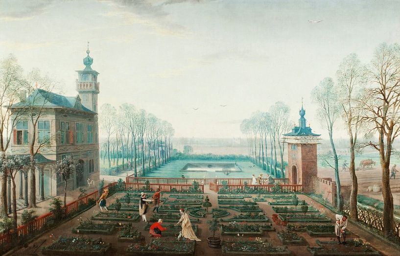 April, Works in a Garden, Jan Wildens by Masterful Masters