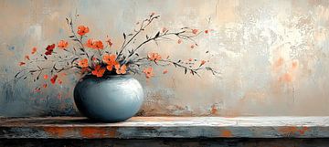 Fiery Petal Whispers by Art Whims