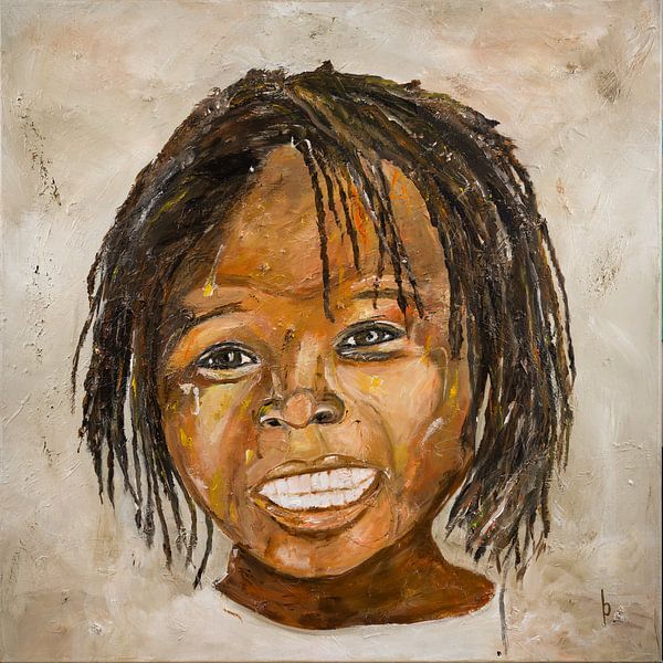 Glückliches Mädchen von KUNST MET LEF