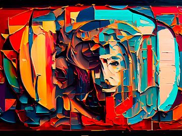Kunst Malerei mit Farben von Mustafa Kurnaz