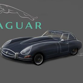 Jaguar E-type van Rakesh Soekhoe