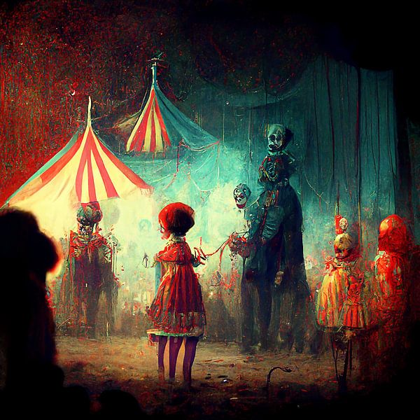 DIGITAL ART illustration of circus by rinda ratuliu