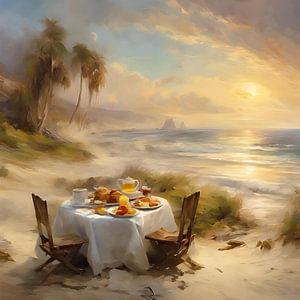 Frühstück am Strand von Gert-Jan Siesling