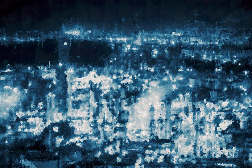 Industrial area at night by Whale & Sons