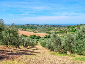 Toscane village et maisons sur Mustafa Kurnaz