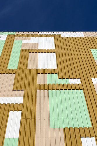 BERLIN House facade - tiny labyrinth by Bernd Hoyen