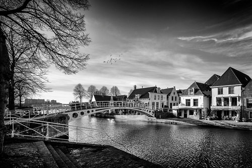 Fortified town Dokkum - Bridge over Klein Diep - Friesland (NL)