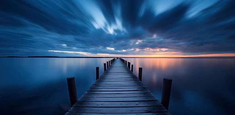 Jetty on the lake by fernlichtsicht