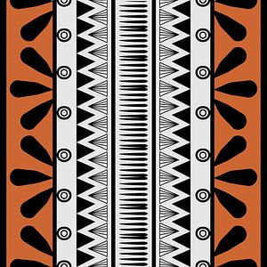 Navajo Pattern Aztec Abstract 4 van Gisela- Art for You