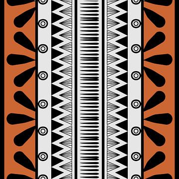 Navajo Pattern Aztec Abstract 4 van Gisela - Art for you