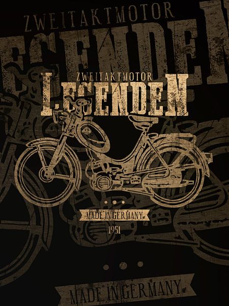 Two-stroke engine legends - Made in Germany 1951 by Kahl Design Manufaktur