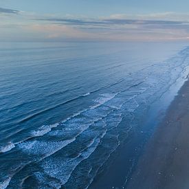 Drone landscape Terschelling Wadden Sea. by Erwin Stevens