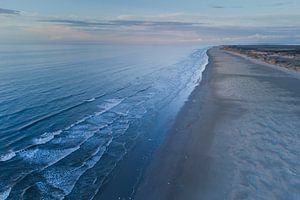 Drone landscape Terschelling Wadden Sea. by Erwin Stevens