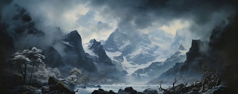 Quiet Mountain Mysticism by Eye catching paintings