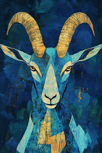 Modern goat in abstract design by Imperial Art House