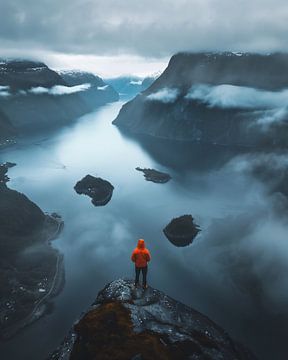 View over the fjord by fernlichtsicht