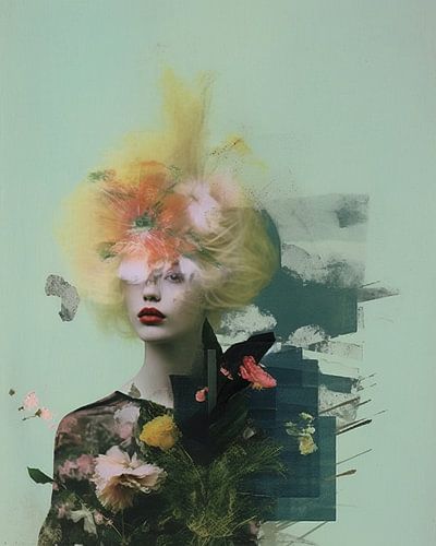 Vintage collage "Flowers"