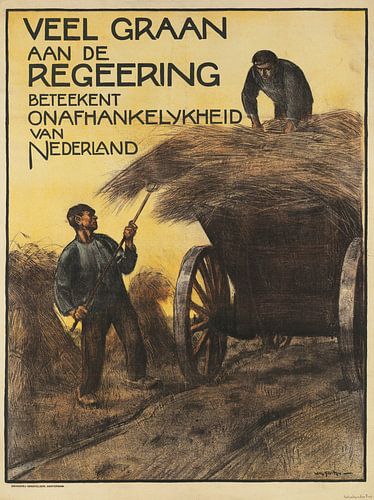 Willy Sluiter, Veel graan, 1914-1918