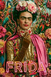 Frida: Iconic Splendour in Neon and Gold by She Creates Comics