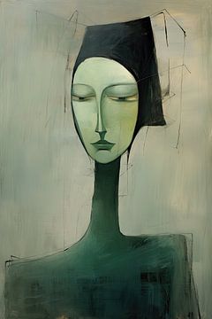 Vrouw surrealistisch van Bert Nijholt