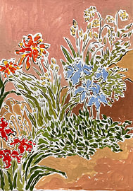 Vibrant Garden Flowers by Rushati Chowdhury