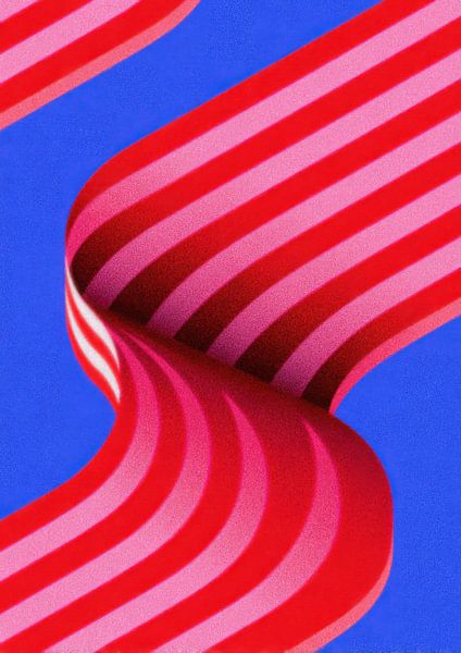 Optical illusion striped tape by Niklas Maximilian