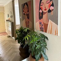 Kundenfoto: Buntes, modernes und abstraktes Porträt von Carla Van Iersel, als ArtFrame