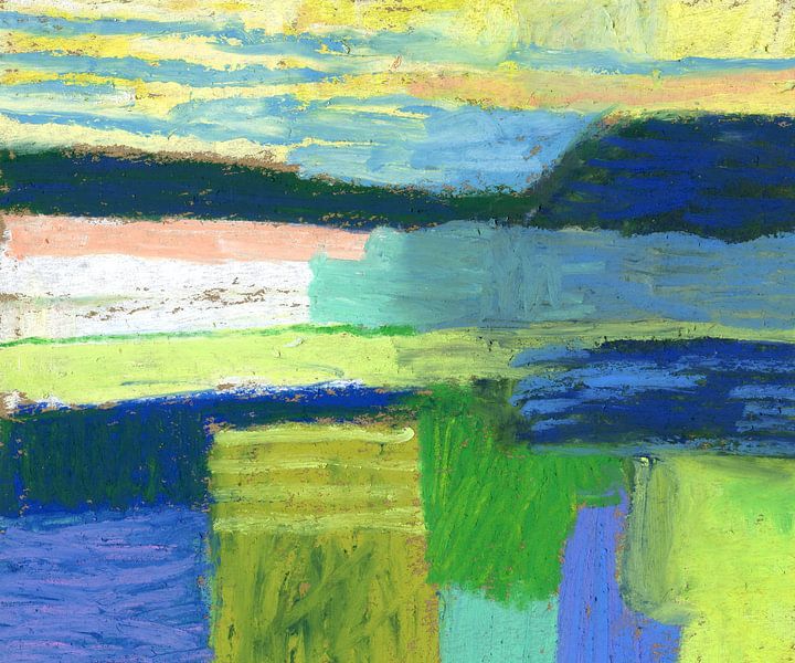 paysage avec lumière du matin par Annet van den Ende