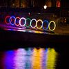 Amsterdam Light Festival gekleurde ringen van Dexter Reijsmeijer