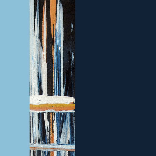 Gedanken in dunklem Blau, abstrakte Farbenergien 07