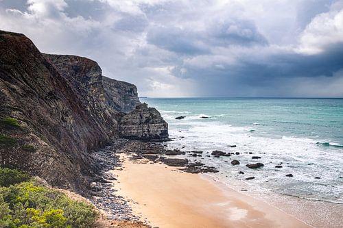 Plage avec falaises, Praia da Arrifana, Portugal
